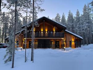 Villa Tieva B Ski-in Ski-out by Aavalevi om vinteren
