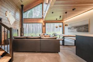 Et opholdsområde på Villa Tieva B Ski-in Ski-out by Aavalevi + 34 billeder