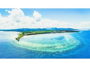 an aerial view of an island in the ocean at Fukugi Terrace - Vacation STAY 61836v in Bise