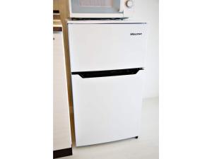a white refrigerator with a microwave on top of it at Vent du Vent - Vacation STAY 83347v in Urasoe