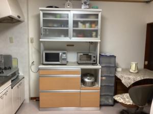 a kitchen with a counter with two microwaves on it at Osaka and house - Vacation STAY 16309 in Osaka