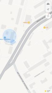 a map of the intersection of a highway at Modern apartment in Dnipro +2 photos