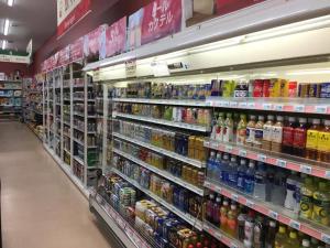 a store aisle filled with lots of different types of drinks at Villa Le Port - Vacation STAY 61630v in Abuta
