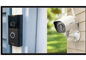 ティルブルフにあるStudent-friendly Stay Close To University Tilburgの建物横の防犯カメラ