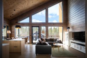 TV a/nebo společenská místnost v ubytování Stay North - Levi West Chalet B