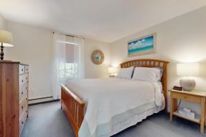 a bedroom with a large bed and a window at The Lucky Lobster in York