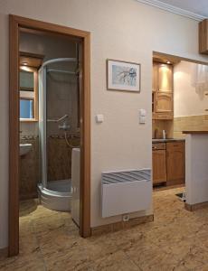 Ένα μπάνιο στο Apartman Termál