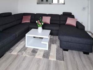 Ruang duduk di Luxury Apartment with heated pool in Starigrad
