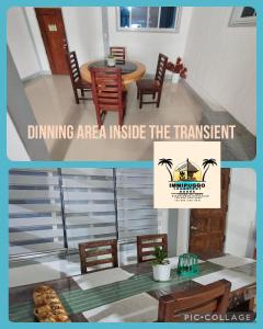 a picture of a dining area with a table and chairs at Immipuggo Transient House in Dipaculao