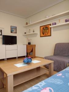 TV a/nebo společenská místnost v ubytování Ribadesella Centro, El trasiegu