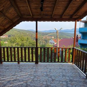 a view from the balcony of a house at Uludağ Tatil Evleri & Villa Şirin in Soğukpınar