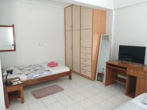 TV a/nebo společenská místnost v ubytování Apostolos House