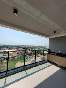 a view from the balcony of a house at Edifício Concept in Marília +5 photos