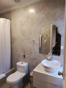 Koupelna v ubytování SÁ Hotel
