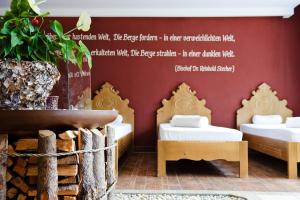 Voodi või voodid majutusasutuse Hotel Stubaierhof toas