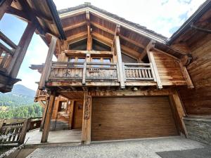 Un balcon sau o terasă la Chalet Padischa - CHALET PADISCHA-Tout inclus MAE-2931