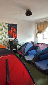 Ένα ή περισσότερα κρεβάτια σε δωμάτιο στο Camping camping