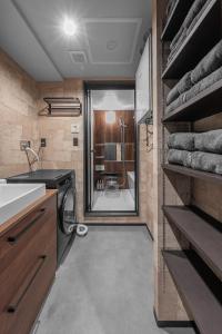 a laundry room with a washer and dryer at J-star 901 in Sapporo +117 photos