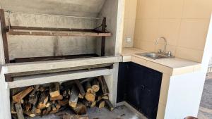 Kuchyň nebo kuchyňský kout v ubytování Habitaciones Deluxe La Casona de La Floresta