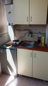 Kuchyň nebo kuchyňský kout v ubytování Liberta Apartment