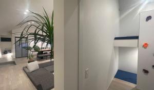 salon z kanapą i rośliną w obiekcie Chita-gun - House - Vacation STAY 13533 w mieście Noma