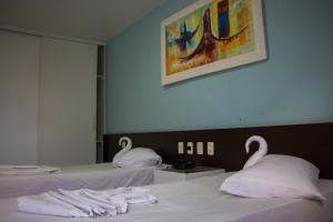 Cama ou camas em um quarto em Hotel Des Basques