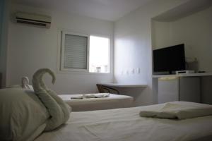 Cama ou camas em um quarto em Hotel Des Basques