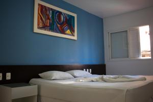 Cama ou camas em um quarto em Hotel Des Basques
