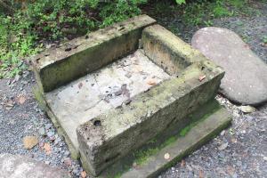 a set of concrete steps with moss on it at Washinosu Campground - Vacation STAY 85295v in Motegi