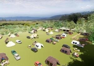 Peisaj natural din apropierea acestui camping