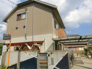a house that is being built with a garage at ichihara homestay-stay with Japanese family - Vacation STAY 15786 in Ichihara
