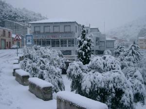 Pensión El Pirineo v zime