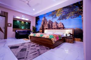 Postel nebo postele na pokoji v ubytování Wonder World Water Park And Resort