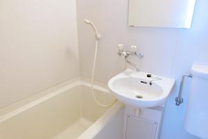 une salle de bains avec lavabo et baignoire dans l'établissement Daiichi Mitsumi Corporation - Vacation STAY 15266, à Musashino 8 autres photos