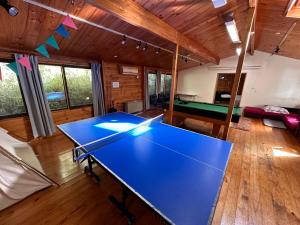 a ping pong table in the middle of a room at NAKADAKI ART VILLAGE - Vacation STAY 41945v in Shiigi +8 photos