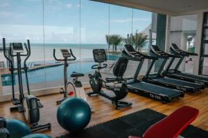 Fitnesscentret og/eller fitnessfaciliteterne på Newston Family City View 2 Bedrooms
