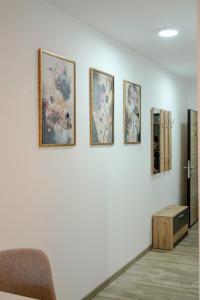 バニャ・コヴィリャチャにあるApartman SANの四絵の壁画のある部屋