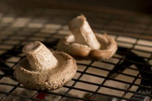 a group of mushrooms sitting on a cooling rack at Takinomoto Kondo family - Vacation STAY 30830v in Toon