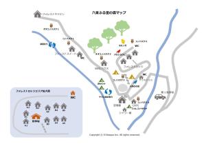 une carte du site proposé pour une synagogue dans l'établissement Hatto Furusato no Mori - Vacation STAY 21069v, à Yamasaki