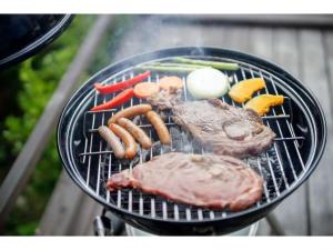 a barbecue grill with meat and vegetables on it at MORIHAKU - Vacation STAY 34604v in Kutsukake
