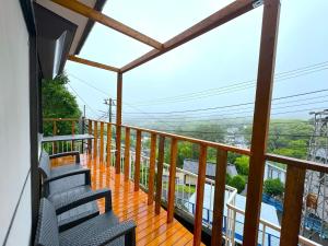 a balcony of a house with a view at Ashigarashimogun - House - Vacation STAY 17328 in Miyakami
