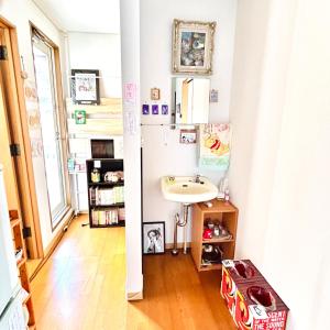 a small bathroom with a sink in a room at Makeit 1to3 - Vacation STAY 17356 in Chichibu