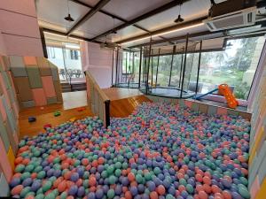 a large pile of balls in a play room at Bangi Resort Hotel in Bangi