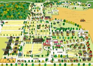 a map of a park with buildings and trees at Kitakaruizawa Sweet Grass - Vacation STAY 61669v in Kita-karuizawa +9 photos