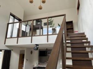 a staircase in a house with a stair case at Onomichi Villa Ayah - Vacation STAY 74632v in Onomichi
