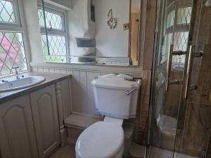 Vannituba majutusasutuses The Stables Cottage at Glyn Isa +12 fotot