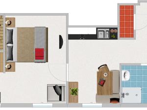 Půdorys ubytování Apartment Typ A by Interhome