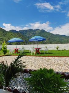 Landskap semula jadi dekat dengan resort