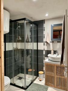 Ένα μπάνιο στο Appartement l'edelweiss