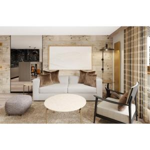 Χώρος καθιστικού στο La Résidence Belledonne